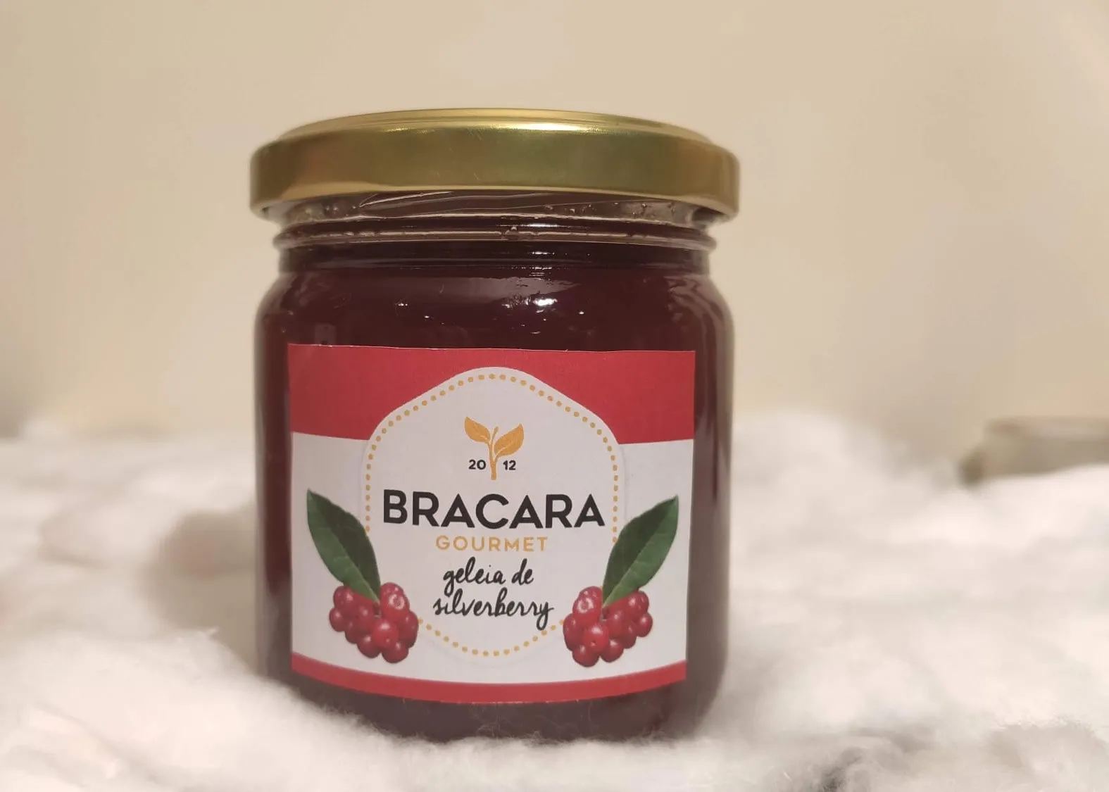 Frasco de geleia de silverberry Bracara Gourmet